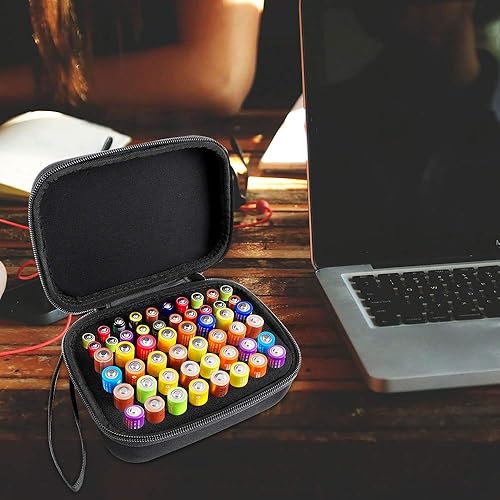 Vista 54 de COMECASE - Caja de almacenamiento para batería dura, con estuche de transporte