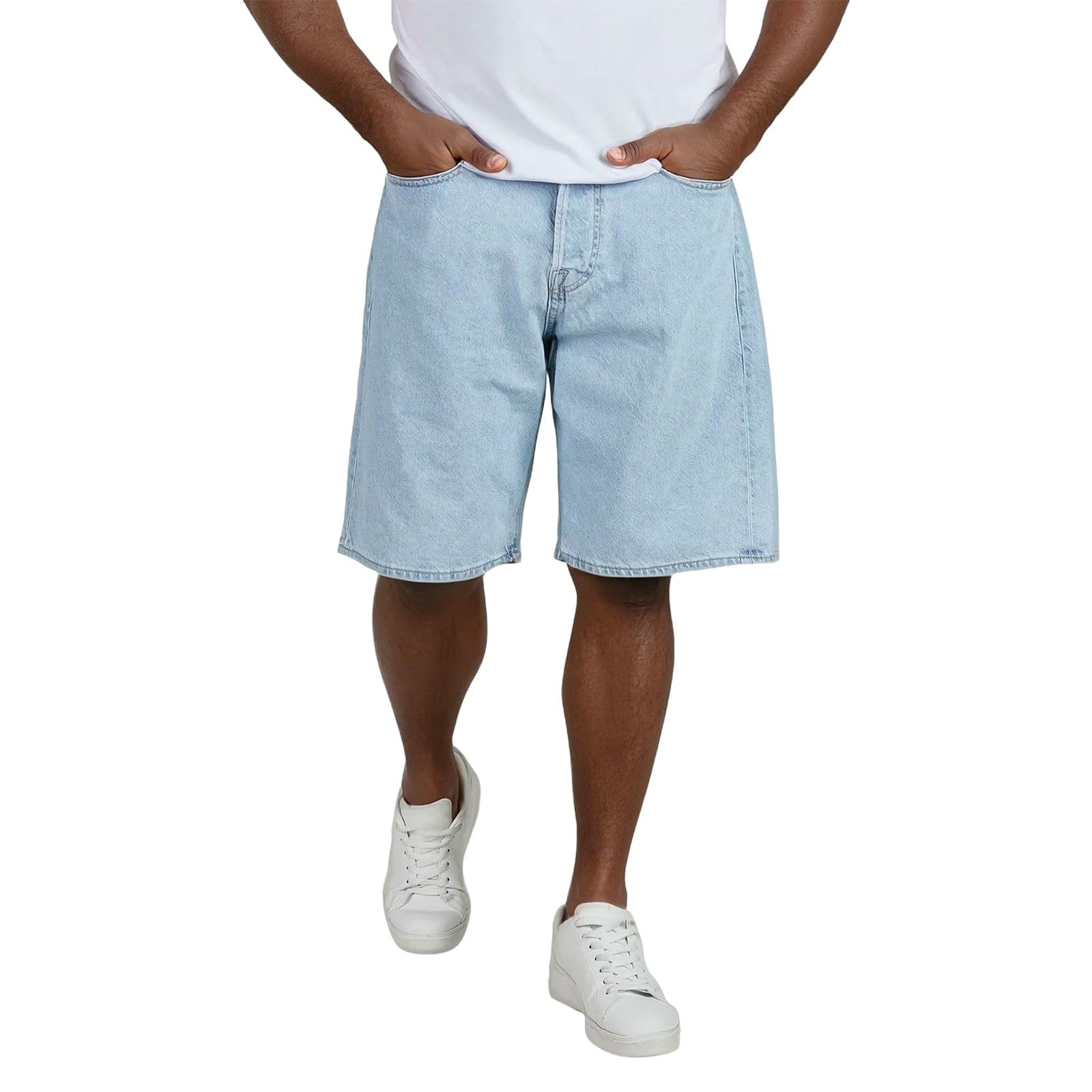 Bermuda Uomo Baggy Stile Kimono - Pantaloncini Loose Cotone Per Estate - Foto 12