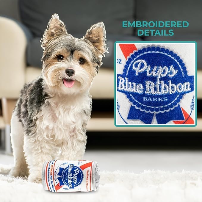 Haute Diggity Dog Juguete para Perro Lata de Cerveza con Chirriador miniatura 3