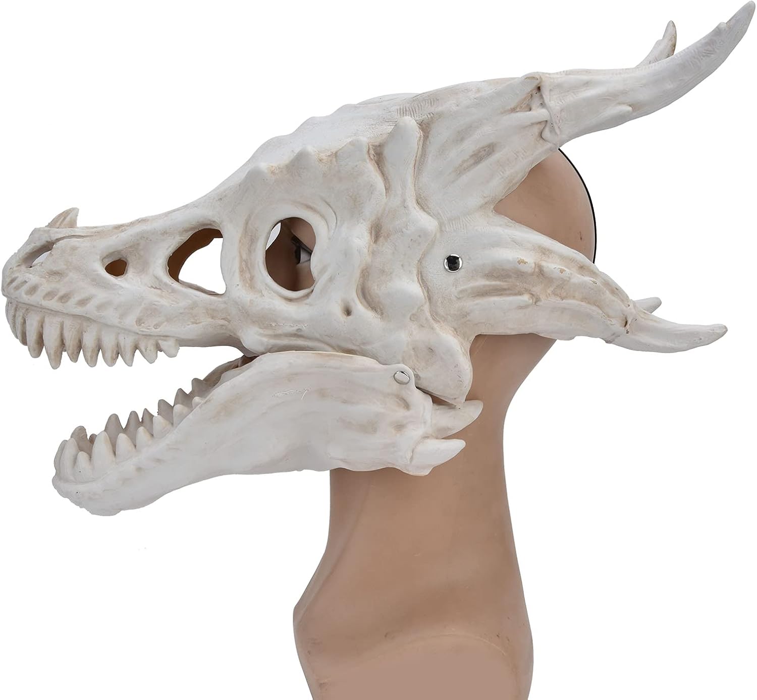 Yosoo Dinosaur, Comfortable Elastic Latex with Removable Jaw for Halloween Parties for Costume Parties