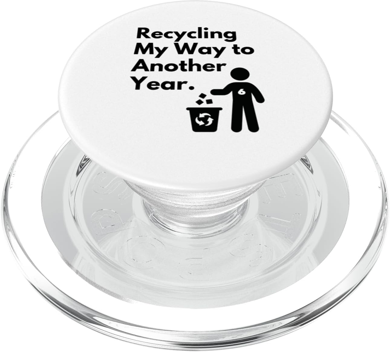 Recycling My Way to Another Year - Eco Earth Birthday 6 PopSockets PopGrip for MagSafe