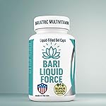 Bari Liquid Force One a Day Bariatric Multivitamin with Iron - Rapid Absorption Gel Caps for Gastric Sleeve, Bypass, Duodenal Switch - Superfood Blend - Bariatric Must Haves for Women & Men