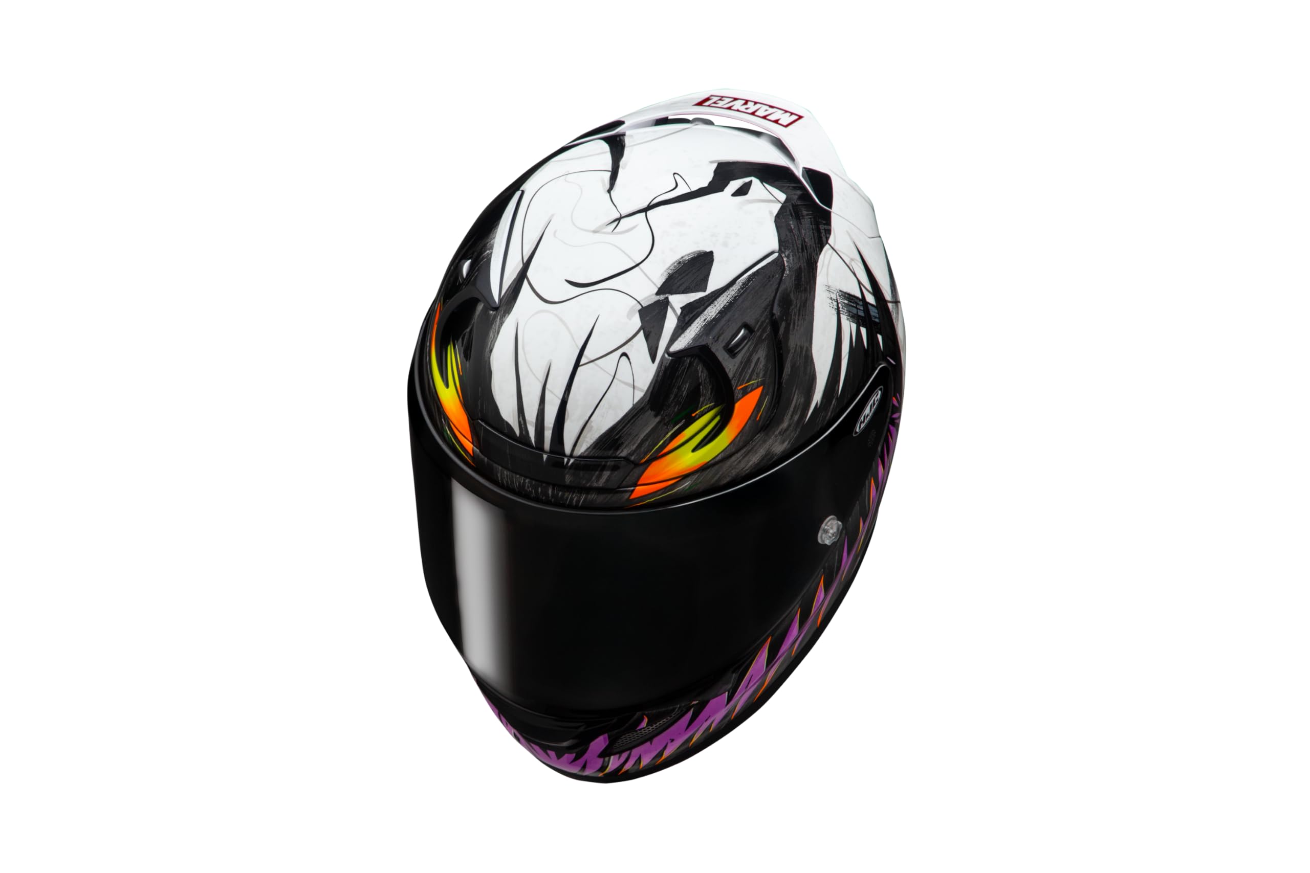 RPHA 12 Anti-Venom II Marvel Casco Moto Nero Bianco Viola