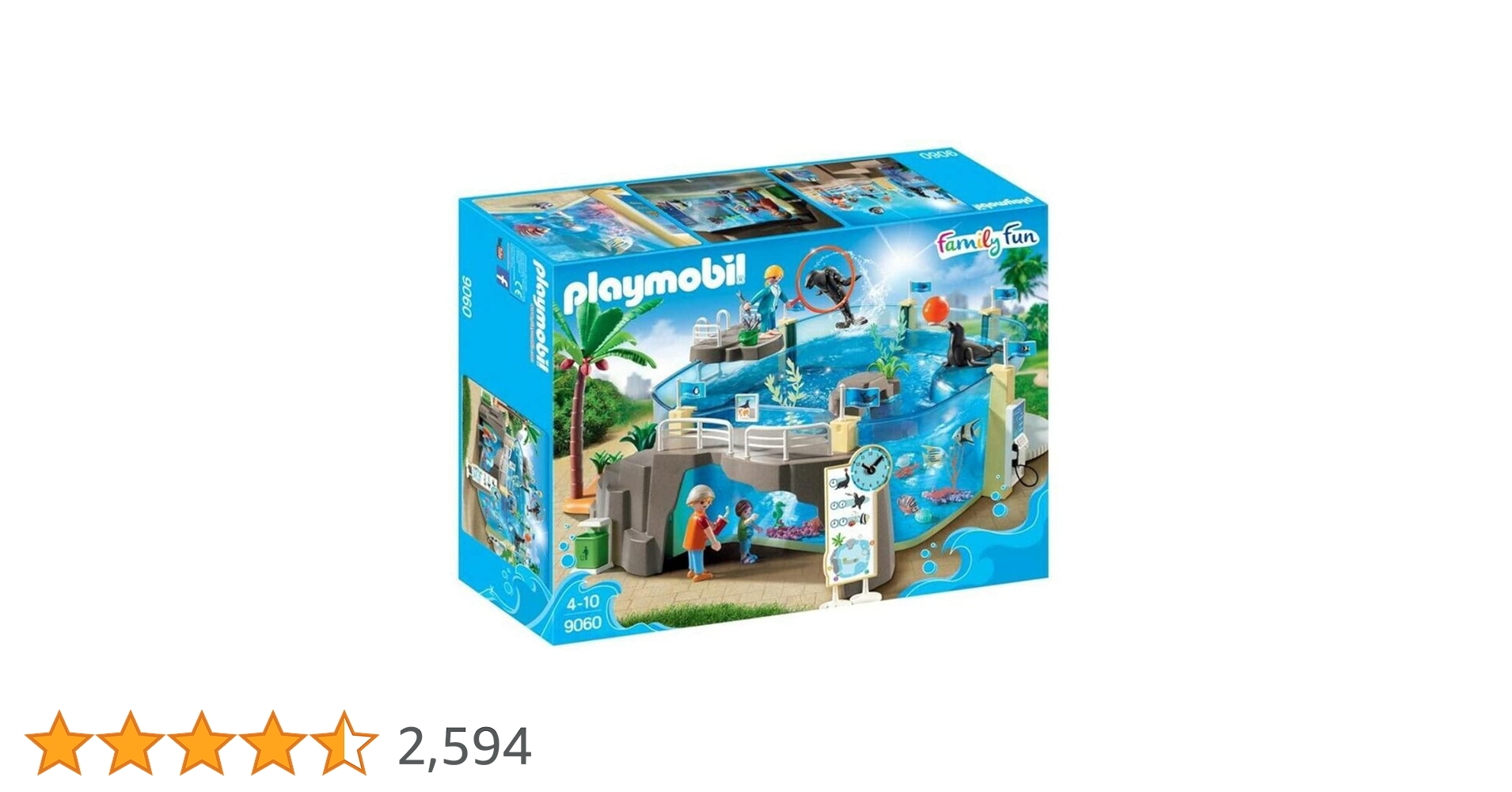 【プレイモービル】9060「水族館」aquarium アシカショー・水遊び Amazon.co.jp: Playmobil FamilyFun Aquarium / プレイモービル