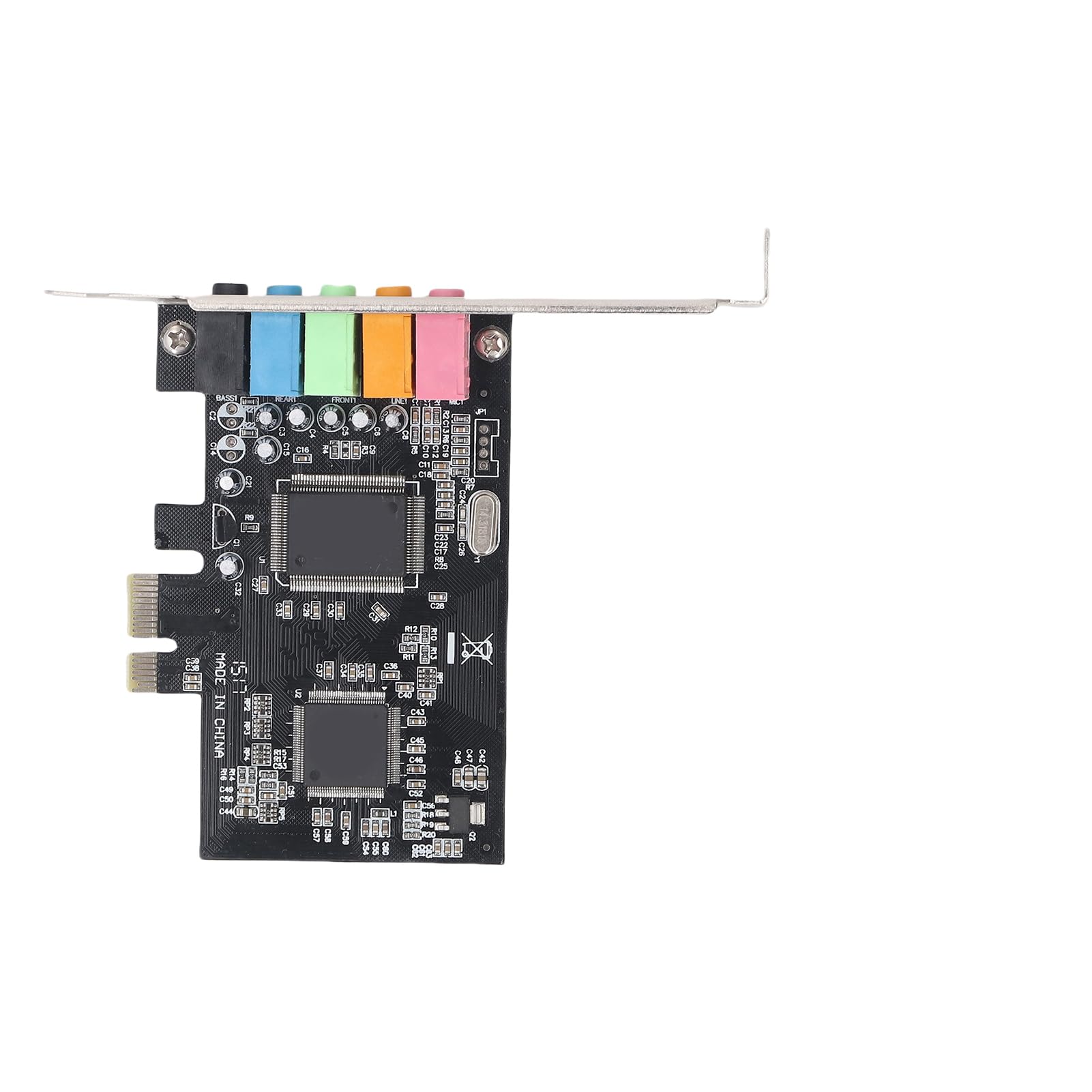 Jectse Tarjeta PCIe -Adapter, Ruisbalans Eliminación 5.1 Tarjeta de Sonido Interna para Escritorio de 32/64 bits -pc