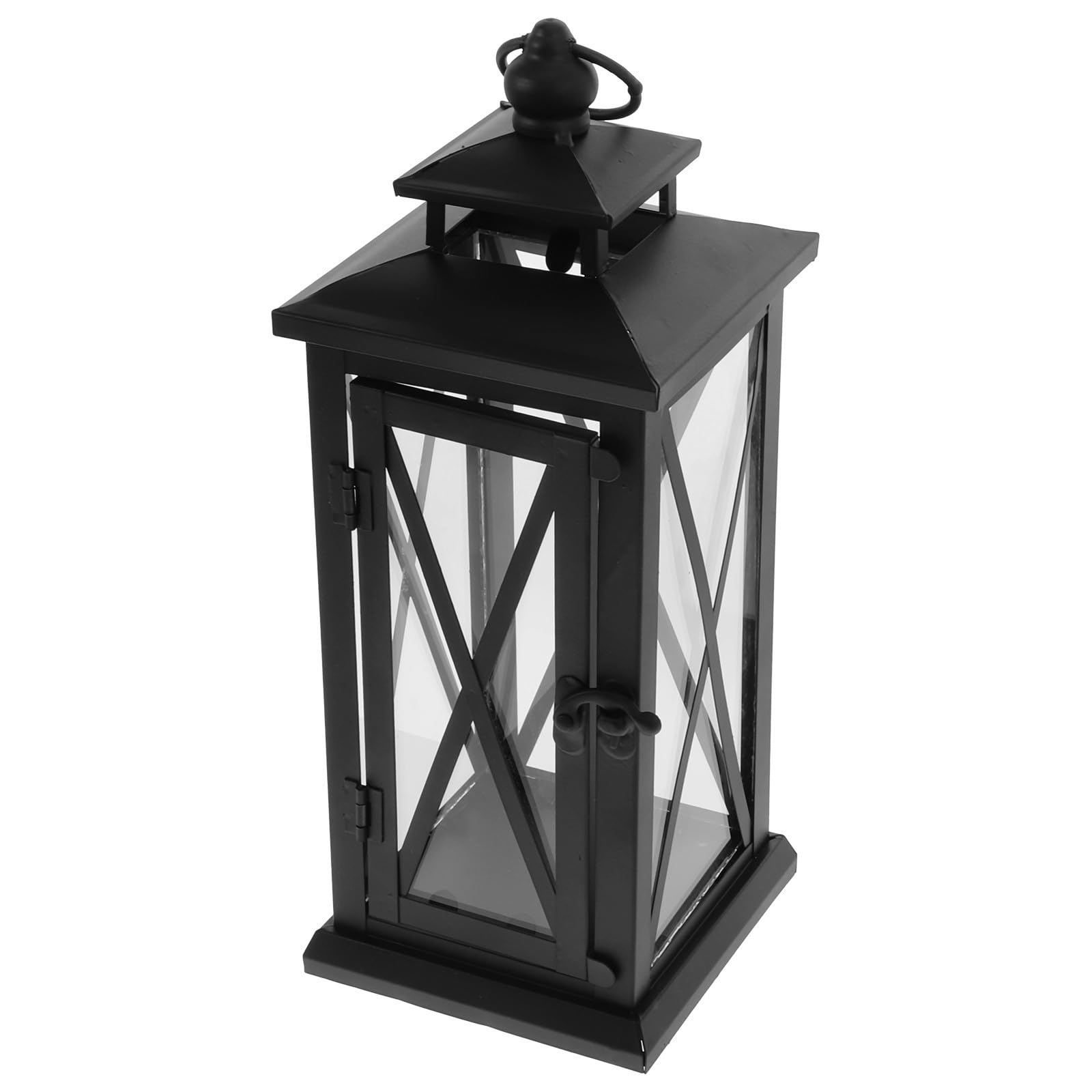 TEHAUX Candelabros de Hierro Retro para Decoración de Bodas y Fiestas, Diseño a Prueba de Viento y Base Cuadrada para Interiores y Exteriores