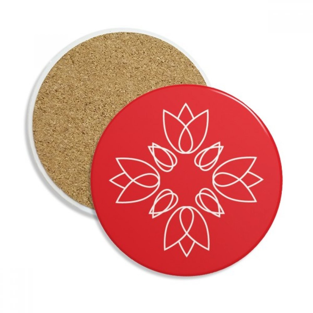 Fleur en céramique coaster idéal pour vos pauses café et thé au salon