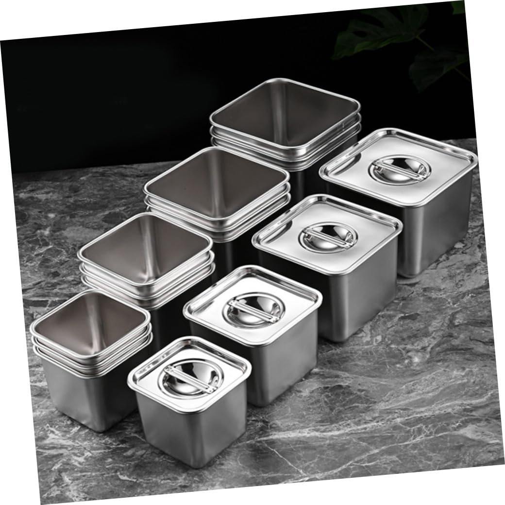 Edelstahl Gewürzglas Silber, Gewürzbehälter für Küche und Lebensmittel