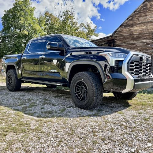 Tundra Rock Sliders for 22-24 Toyota Tundra Black Powdercoat Steel Rock Slide Engineering