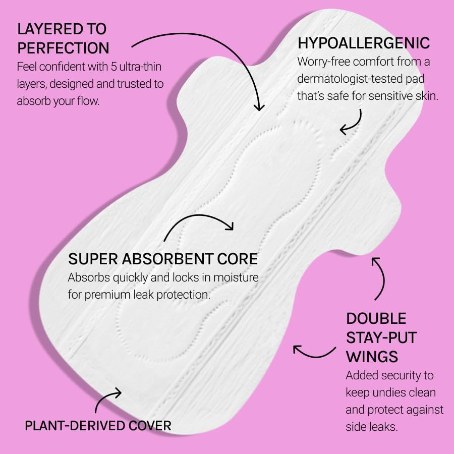 Image of Flex Ultra Thin Pads Super with Wings (6-Pack, 156 Pads Total)