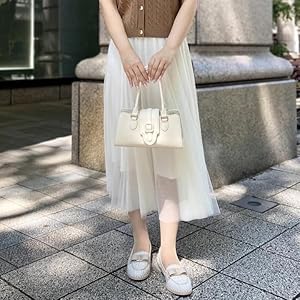 Amazon | [ダイアナ] ローヒール・フラットシューズ 日本製 白