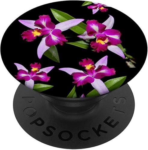 Orquídea - Soporte para teléfonos y tabletas Negro