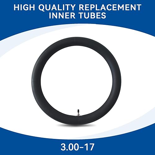 Miniatura 2 de Paquete de 2 tubos de motocross 3.00-17 8090-17 90100-17 3.00x17 tubos interiores de repuesto para mini bicicletas Pit Motocicletas todoterreno y más