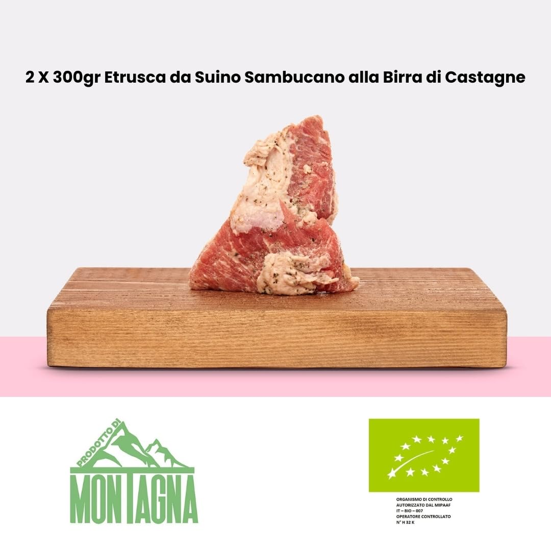 Kit BBQ per 6-8 persone - Box Idea Regalo | Macelleria Savigni | Senza Glutine E Senza Lattosio | Tomahawk da suino, Etrusca, Bistecca in costata da bovino, Capocollo/coppa, Salsiccia