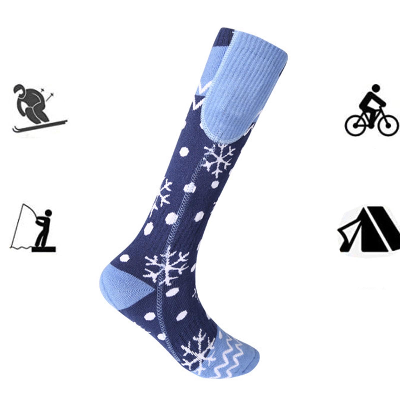 predolo Beheizbare Socken für warme Wintertage für Männer und Frauen, geeignet für Outdoor-Sportarten wie Skaten und Snowboarden