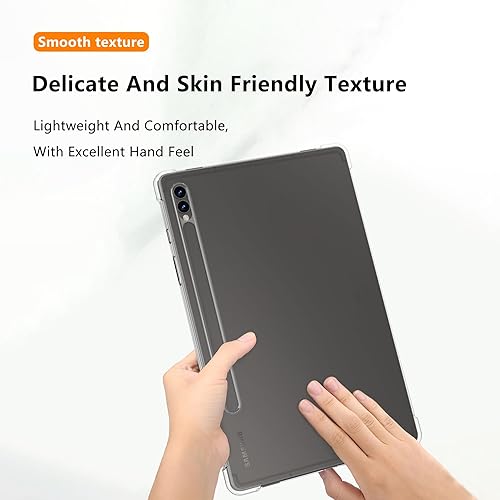 Miniatura 6 de Funda para Samsung Galaxy Tab S9 Ultra, protección avanzada contra caídas de airbag, TPU flexible de silicona a prueba de golpes, antiarañazos,