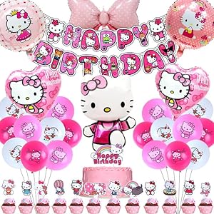 Yaxmme Kitty Geburtstagsdeko Party Deko Set B158