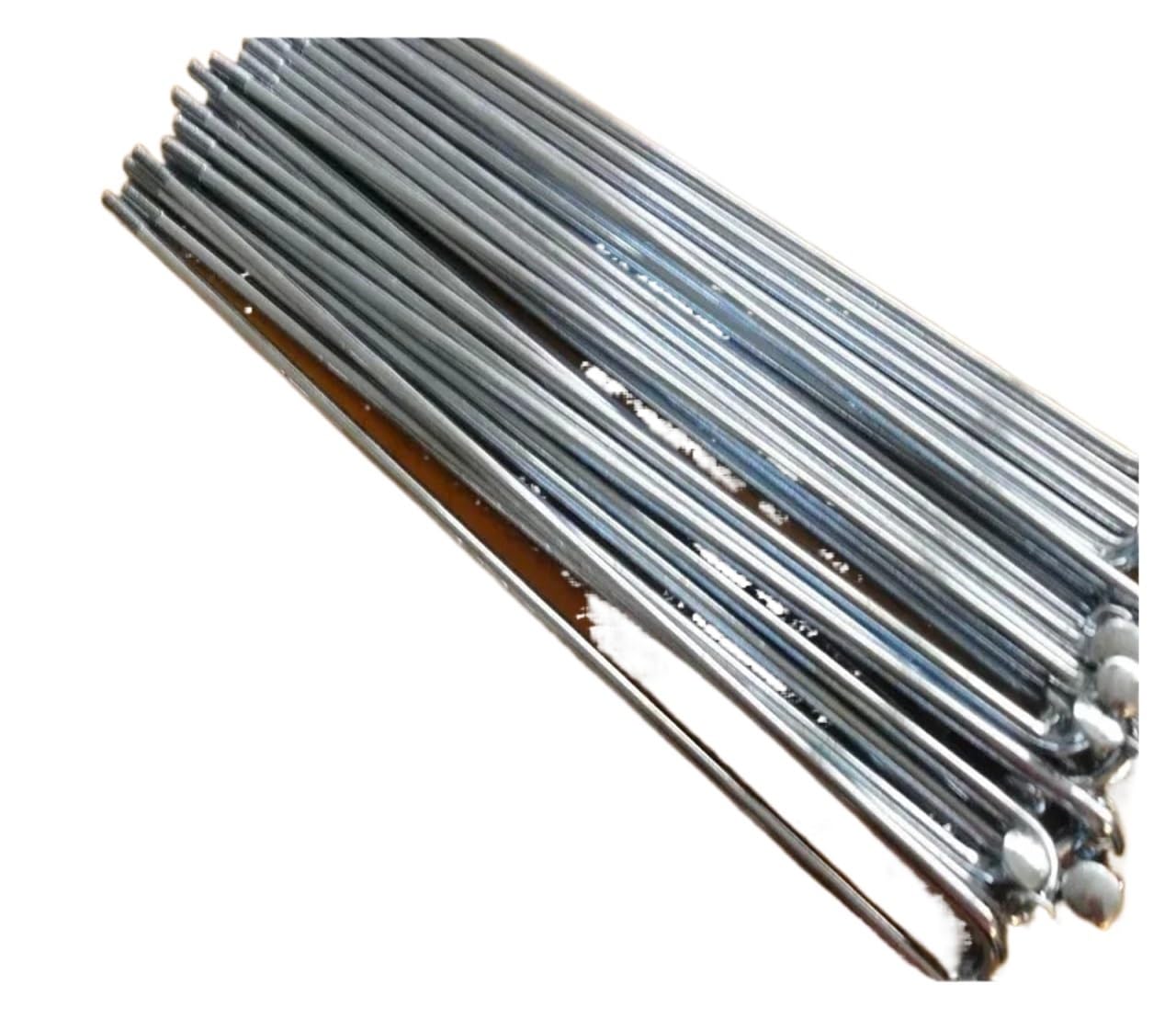 100 raggi con nippli per bici elettrica, 10 G, 3 mm, in acciaio resistente, per riparazione ruote di biciclette elettriche (160 mm)