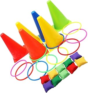 Garneck 1 Set Ring Ring Toy Outdoor Play Set Outdoor Toy Kids Rings Kids Outdoor Playset Kids Play Set Ring Toss Child Bean Bag Fabric Puzzle Brain Toy Ring Toss Game Toy