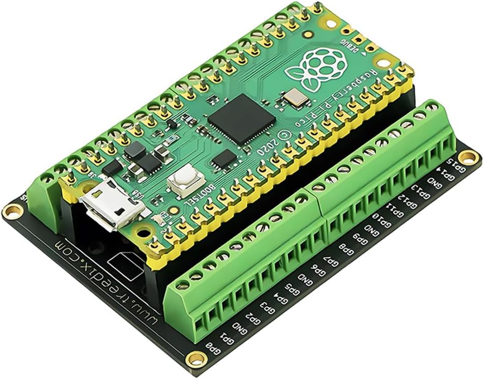 Treedix Breakout Board for Raspberry PI PICO Flexible PCB Shield Board Terminal Block Shield with Pin Header