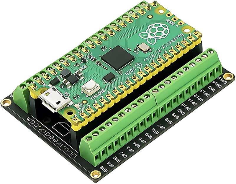 Breakout Board for PI PICO Flexible PCB Shield Board | Terminal Block Shield with Pin Header