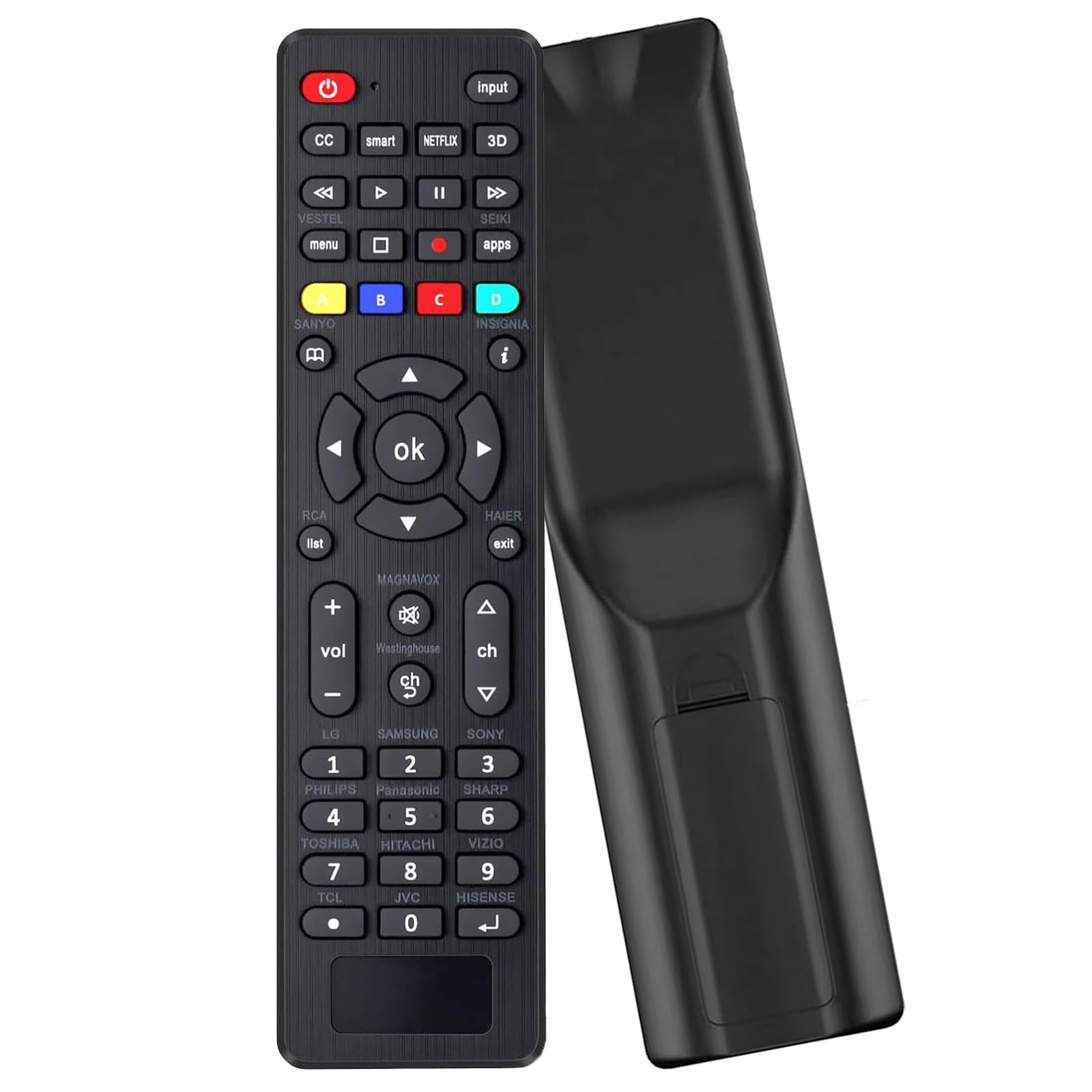 Universal Remote Control for Samsung LG Sony Vizio Hisense Insignia Toshiba JVC Philips Sanyo Sharp Panasonic All Series