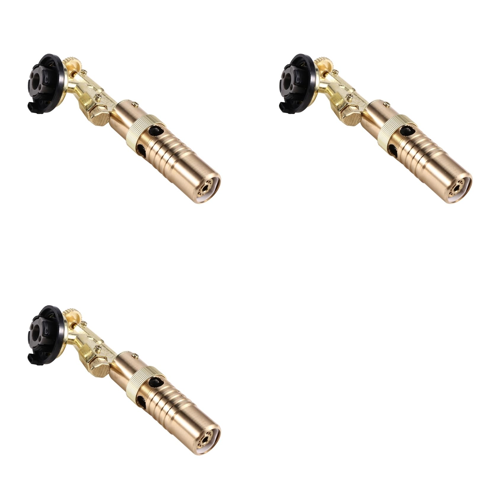 Ctrlzs 3X Gas Burner Welding Torch Flamethrower Portable Adjustable Copper Welding Gas Torch Outdoor Bbq Welding Equipment
