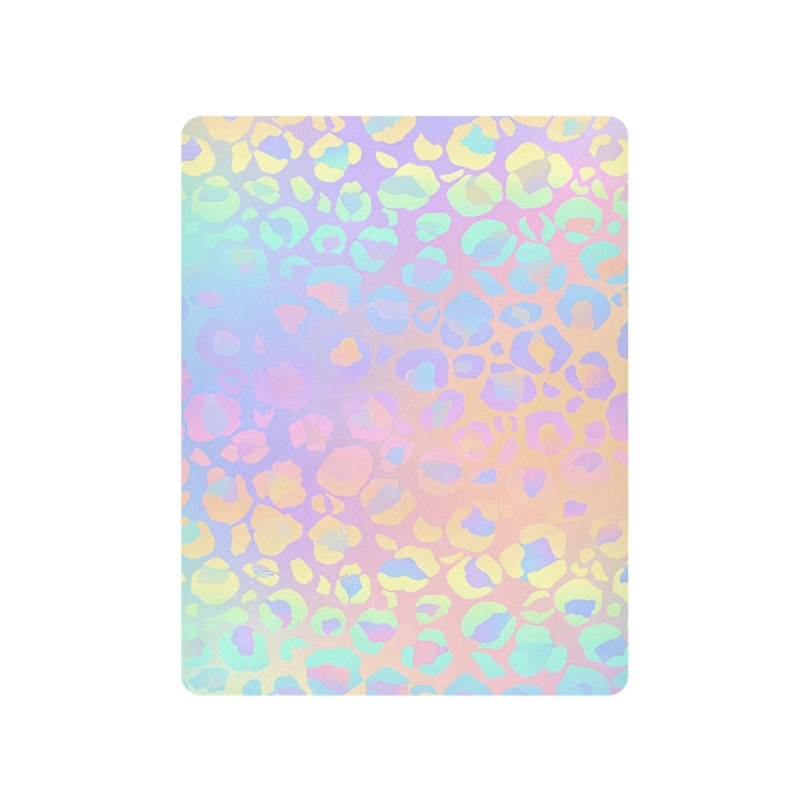 JIPONI Rainbow Leopard Soft Playard Sheet- Pack & Play Sheets Fitted, Breathable Mattress Cover for Standard Size Play Yard, 39’x27’x5’