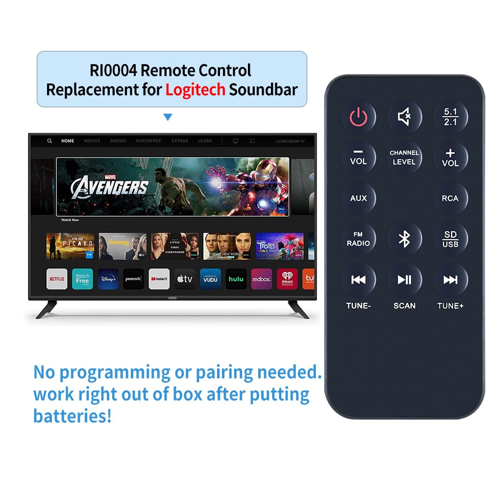 TCNOUMT New RI0004 Replacement Remote Control Compatible with Logitech Z607 Z606 Bluetooth 5.1 Surround Sound Speakers Wireless Portable Speaker System - Image 2
