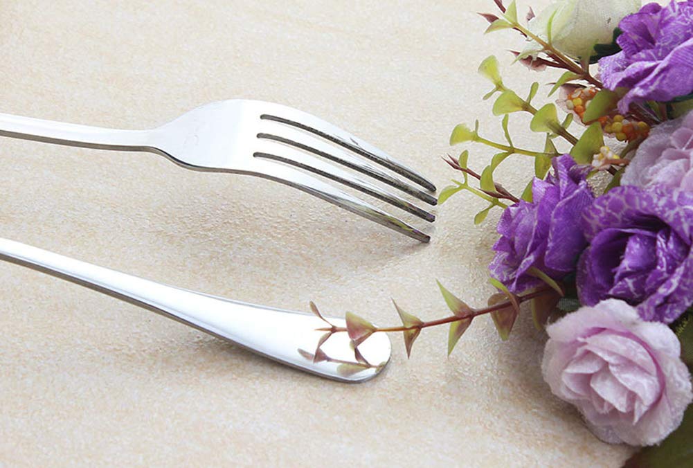 Dinner Forks Set of 12, 8 Inches, Stainless Steel, Silver, Dishwasher Safe — Amazon image 4