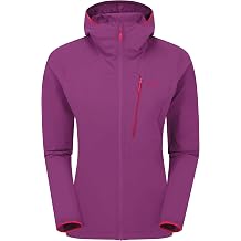 Rab Women's Borealis Alpine Hoody Jacket - Lightweight Water-Repellent Softshell Coat for Hiking & Climbing