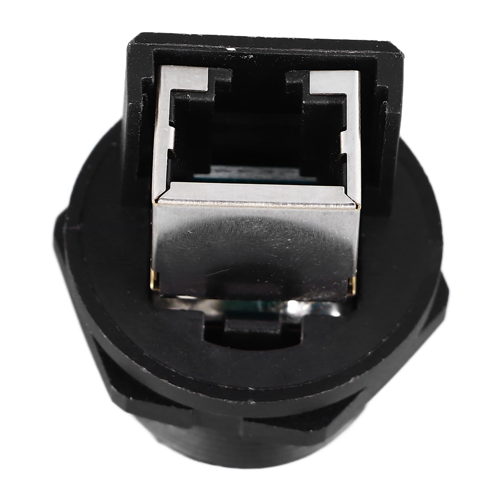 YWBL-WH Connecteur RJ45 PA66 Connecteur Femelle RJ45 IP67 IP68 étanche à 180 Degrés, Double Port Réseau, Prise Filetée pour Montage sur Panneau Extérieur, Utilisation Ethernet -40 °F à 221 °F