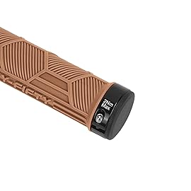 FIFTY-FIFTY Double Lock-On Mountain Bike Grips, Bicycle Handlebar Locking Grips, Non-Slip MTB Handle (Gum)