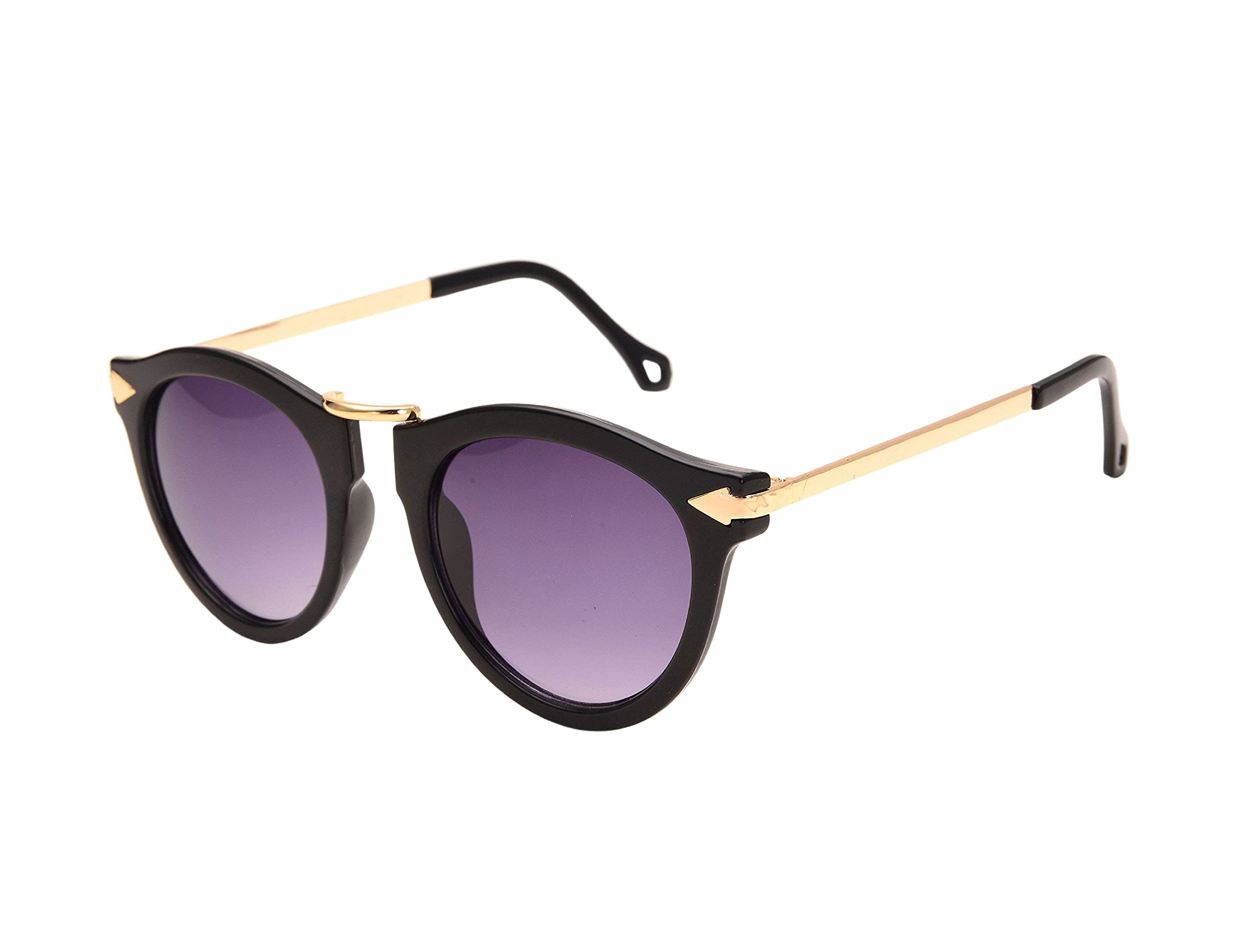 REINDEAR Women's Unisex Arrow Style Sunglasses Metal Frame Round Sunglasses