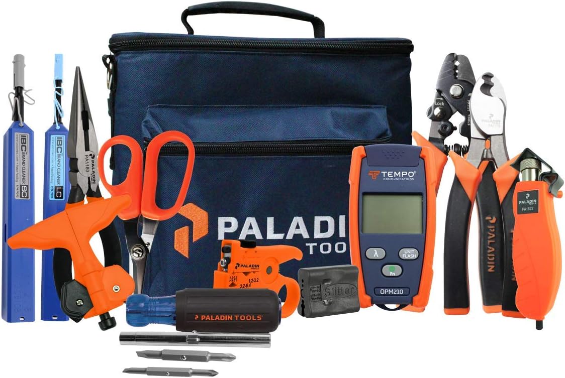 TEMPO FTK-PP Pro Plus Fiber Tool Kit, Ultimate Professional Fiber Optic Tools Set with Micro OPM and VFL (Fiber Termination Kit)