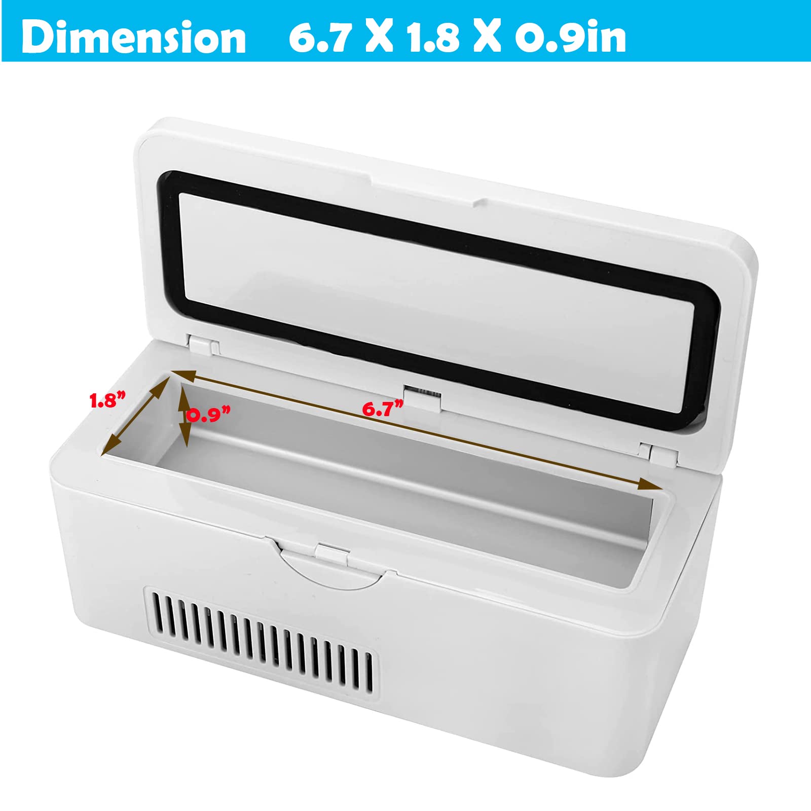 Insulin Refrigerator for Travel Portable Insulin Cooler Refrigerated Box Electric Medicine