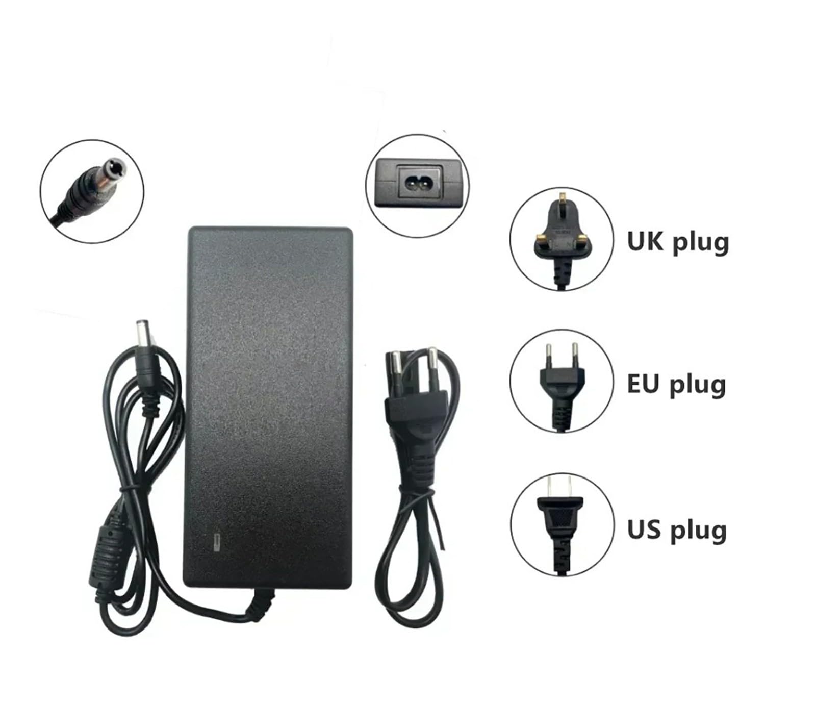 Batteria al litio da 48 V, batteria agli ioni di litio da 20 Ah, batteria ricaricabile da 48 V, batteria rimovibile, adatta per motori da 200-500 W, caricabatterie incluso. 48V 20Ah,XT60+DC