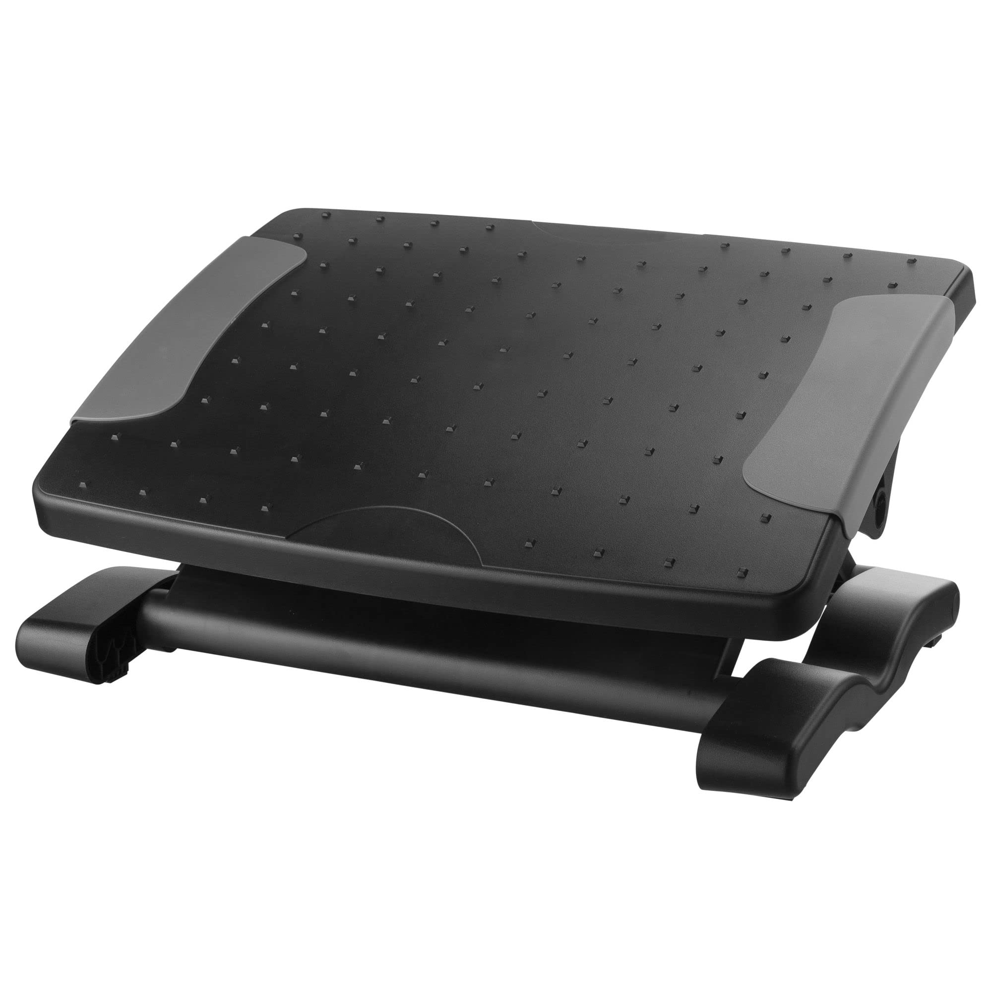 Kantek Professionelle Verstellbare Fußstütze, 4 bis 17,8 cm Höhe, schwarz (FX400)