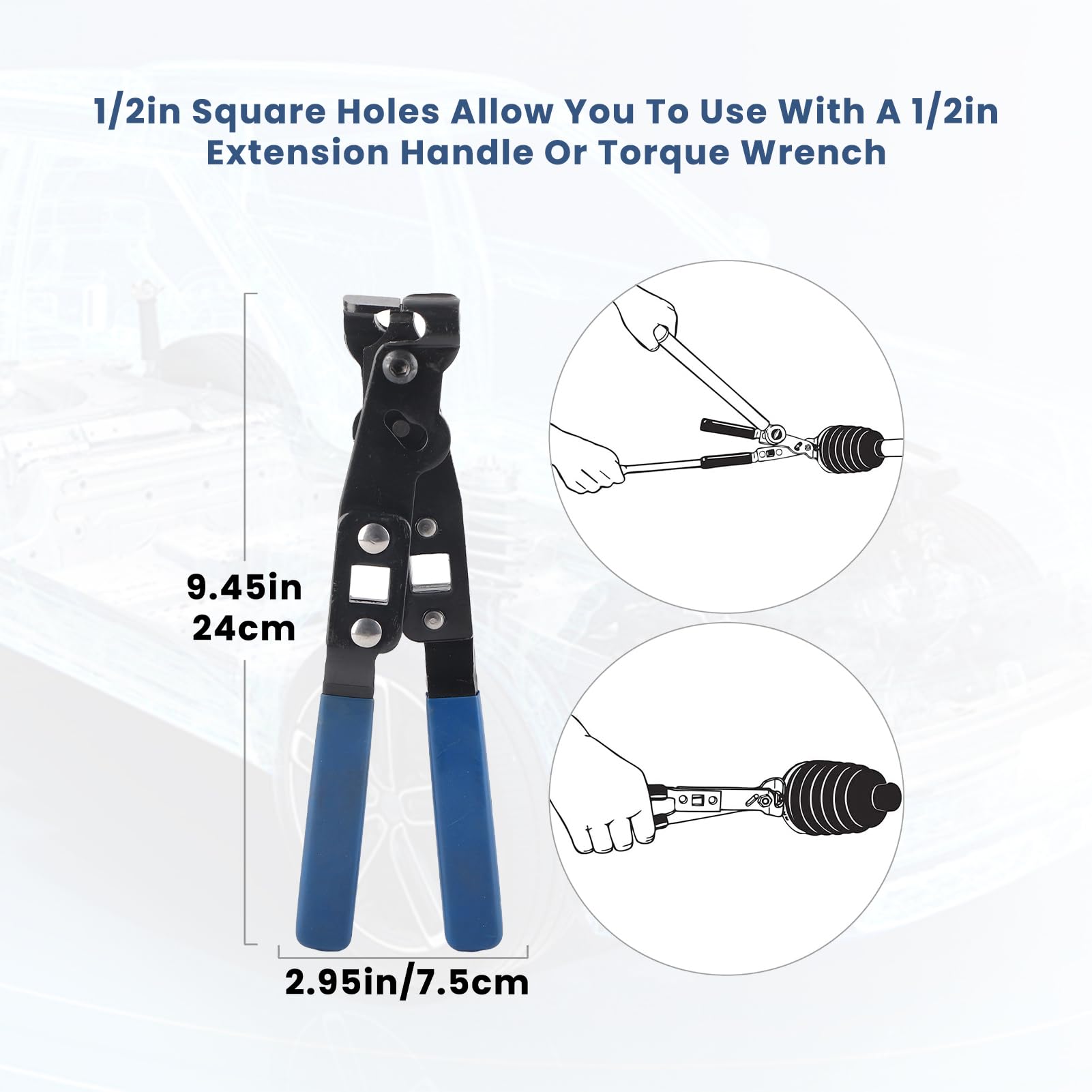 Pinza per morsetto di avvio per giunti CV Heavy Duty CV Joint Boot Clamp Pinza per tubi automobilistici Strumento universale per fasce per veicoli
