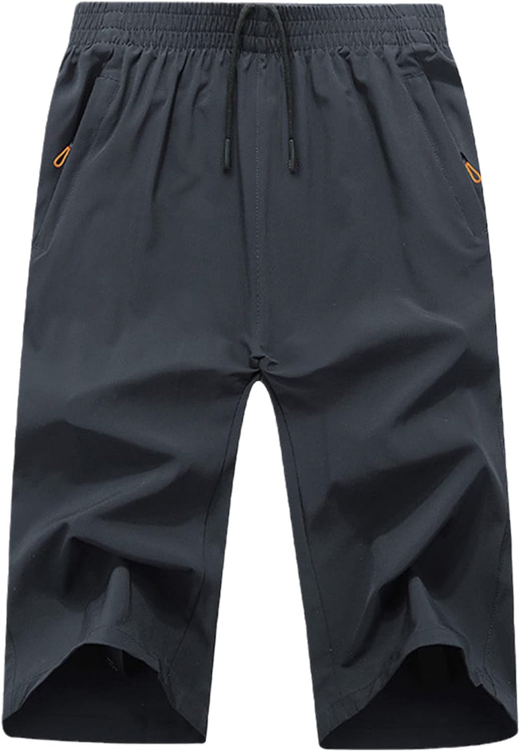 Summer Mens Beach Shorts Male Casual Breathable Quick-Drying Joggers Fitness Shorts Plus Size Gray