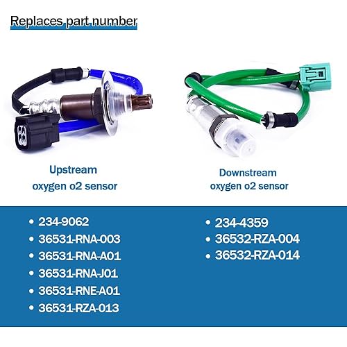 Miniatura 3 de 2 sensores de oxígeno de O2 aguas arriba para Honda CRV 2.4L l4 2007-2009 que reemplaza 234-9062 234-4359