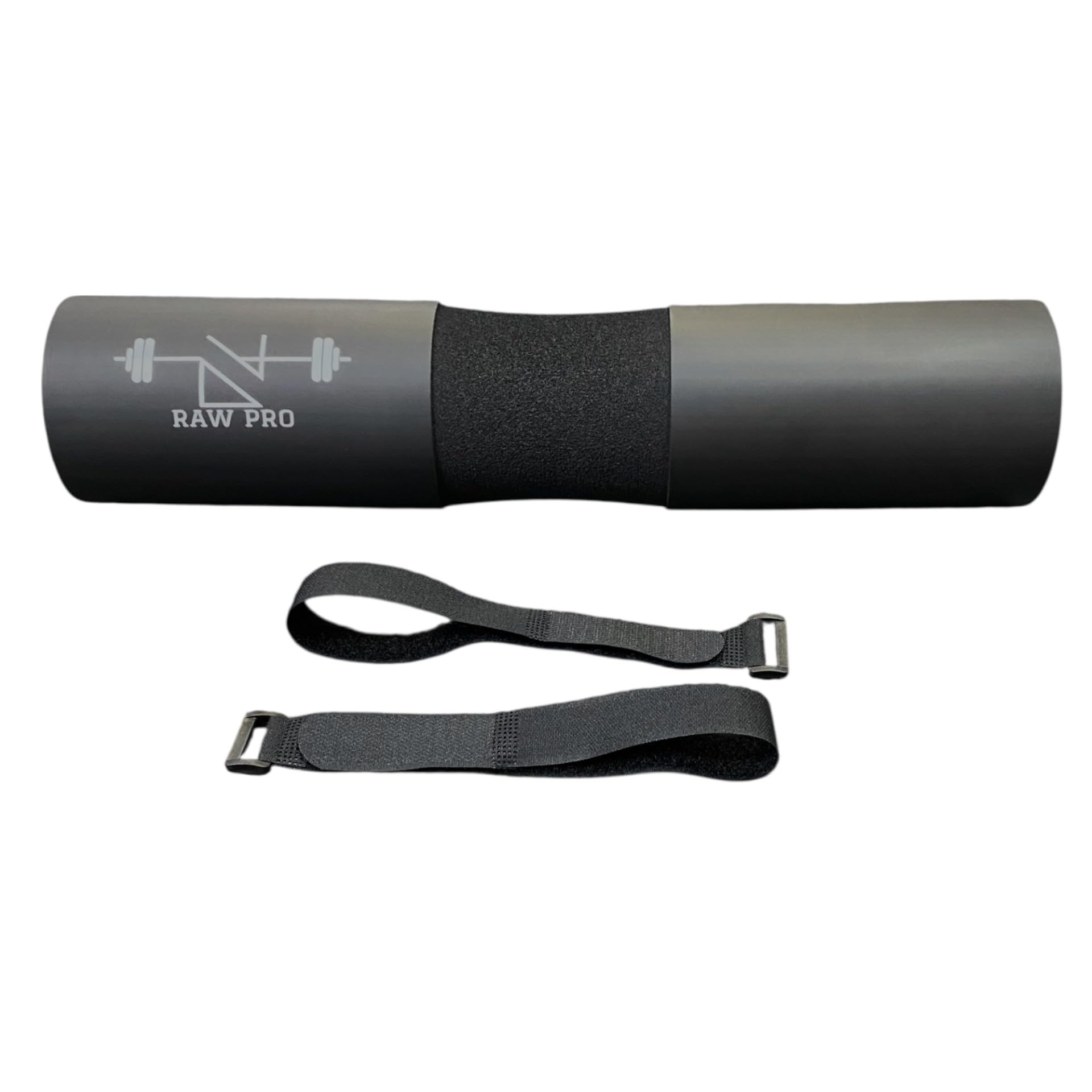 DanRaw Pro Foam Barbell Pad for Squats and Hip Thrusts | Black Protective Cushion for Weightlifting Comfort and Support | Non-Slip Design for Olympic Bars
