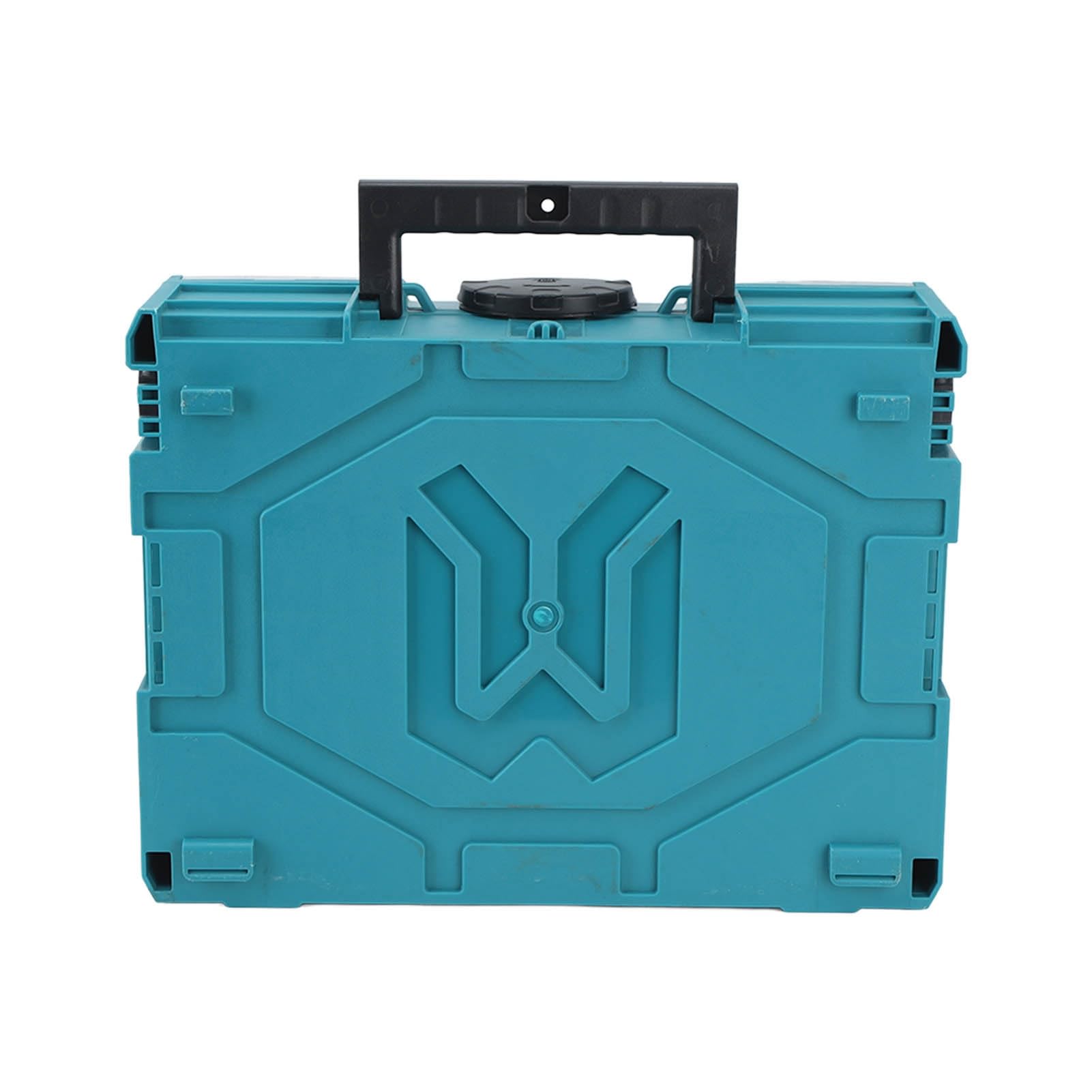 Skrzynka na Elektronarzędzia o Udźwigu 40 Kg Duży Organizer z Podwójnymi Uchwytami do Użytku w Domu i Garażu Materiał ABS 15,6 X 11,6 X 4,7 Cala