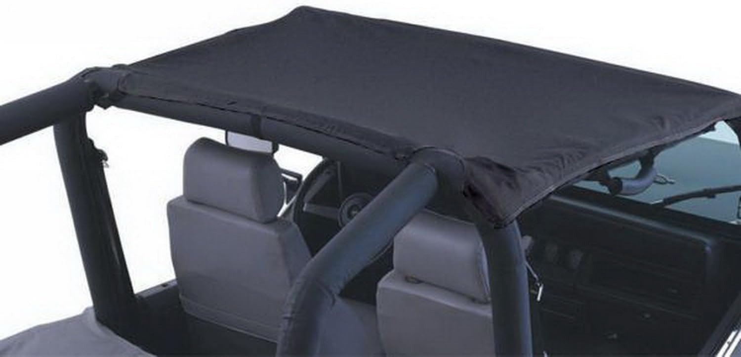 RAMPAGE PRODUCTS California Brief Soft Top for Jeep CJ | Black, Vinyl | 90501 | Fits 1971-1975 Jeep CJ5