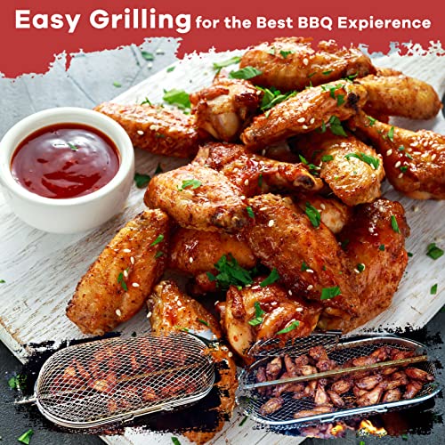 64000 Rotisserie Basket Grill Accessory, Stainless Steel, Capacity Up To 4.5 Lbs, Universal Fits For Most Spit Rods Of Grills Rotisserie #TOP1