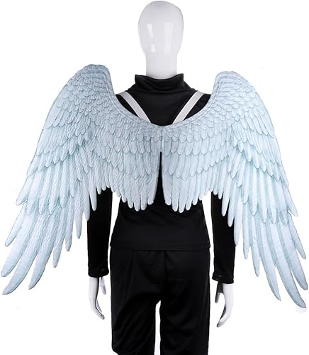 Miniatura 6 de Disfraz de alas de ángel 3D con correas elásticas para fiesta de Halloween, Mardi Gras, accesorio de cosplay