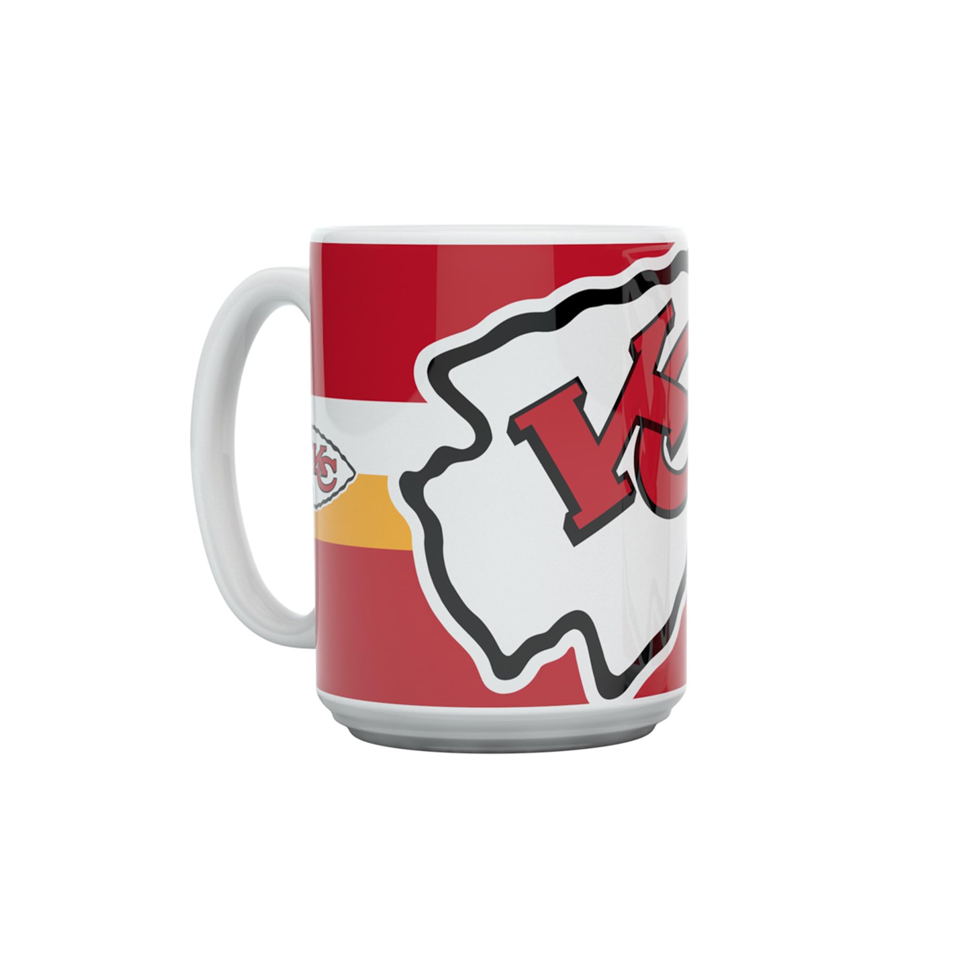 Kansas City Chiefs Tasse aus robustem Keramik NFL Fanartikel + Fanergy Traubenzucker (Triple Logo, 450ml)