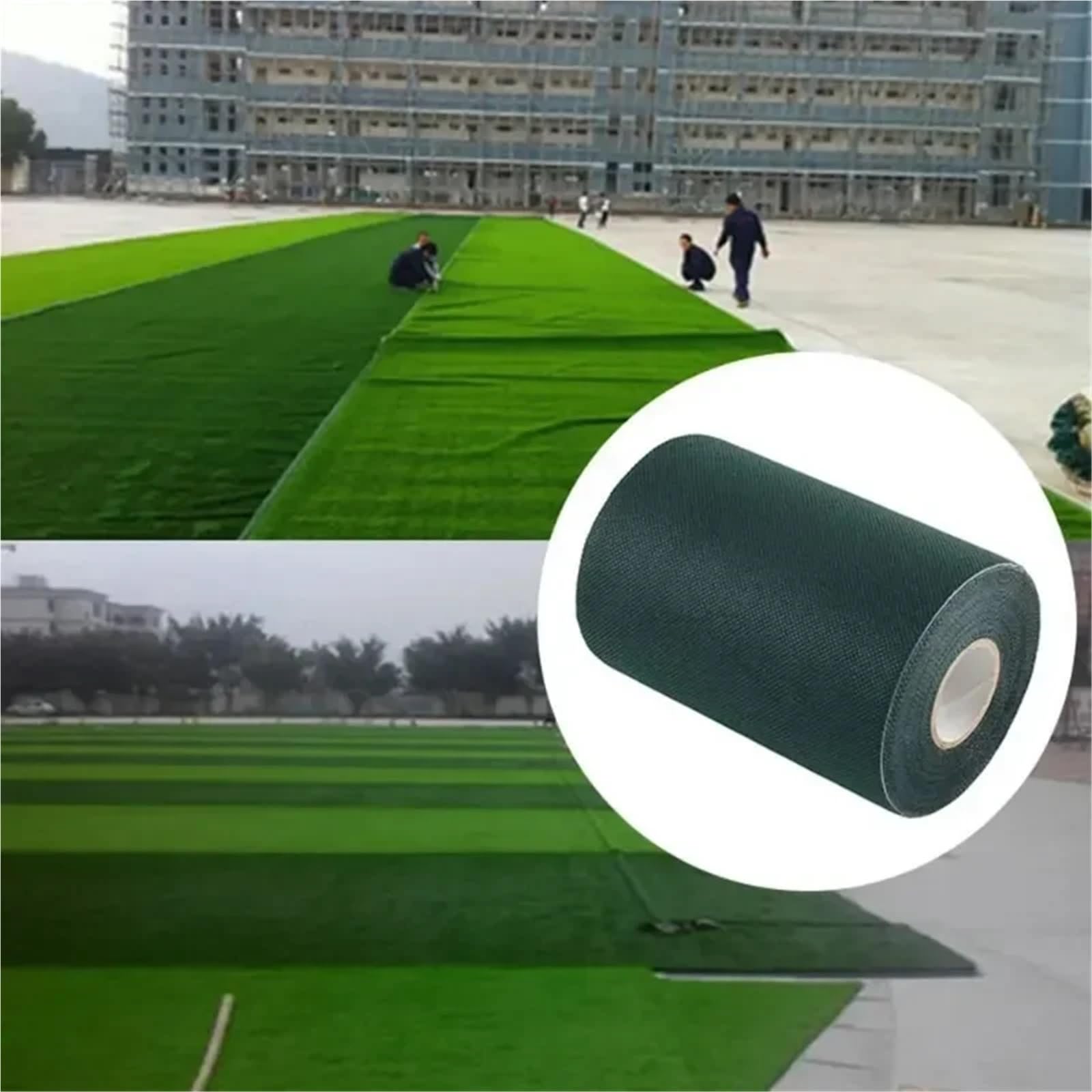 Nastro per giunti in erba sintetica Nastro di giunzione for prato sintetico artificiale for, nastro verde for da giardino senza colla(15cmx10m)