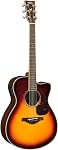 Yamaha FGX830C Solid Top Cutaway Acoustic-Electric Guitar, Natural