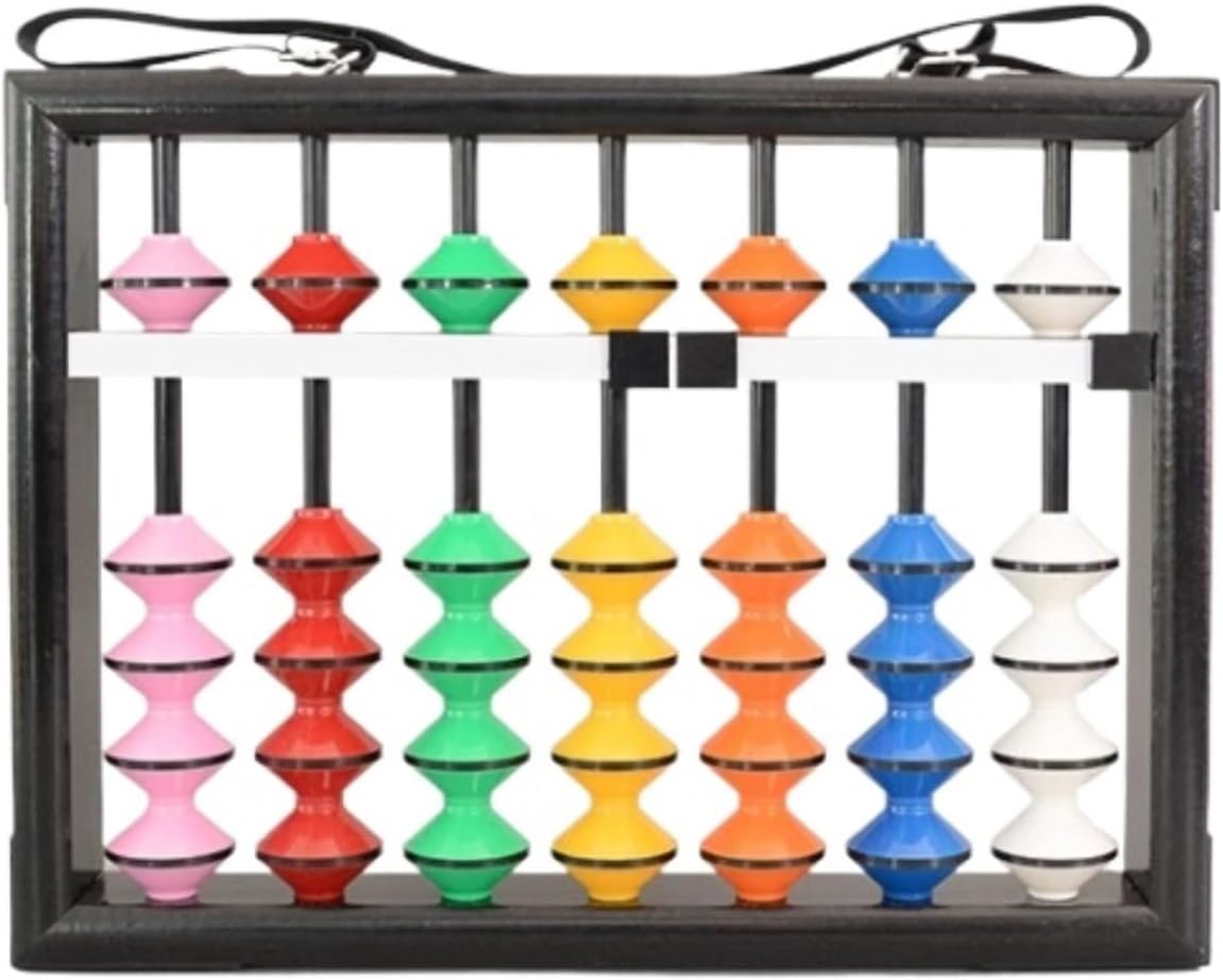 Counting Frame, Abacus Ornament Chinese Traditional Craft Math Calculating Tool for Adult Collection Learning Mathematics Abacus